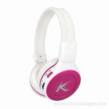 2013 New Wireless SD T-Flash Card Headphone with FM Radio, Colorful Running Light, OEM